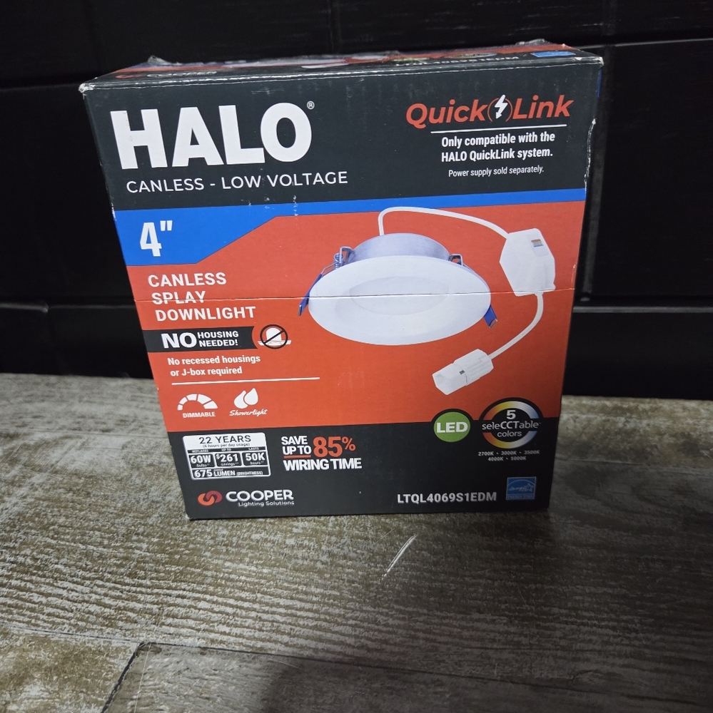 Halo QuickLink Low Voltage 4 in. Selectable CCT 2700-5000k